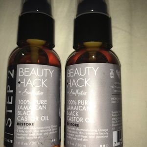 Shea Moisture beauty hack 100% black jamaican castor oil Restore 2-1oz each